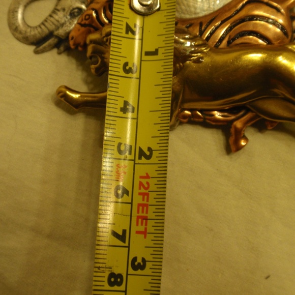 Elephant, Zebra, and Lion Brooch - Three Toned - Picture 8 of 8